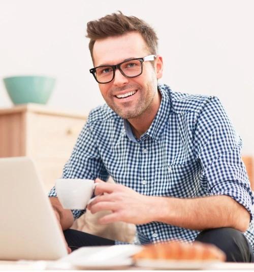 Senior consultant reviewing technical architecture